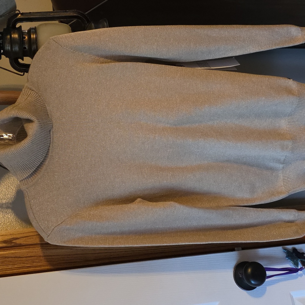 Calvin Klein Women's Taupe Turtleneck Sweater